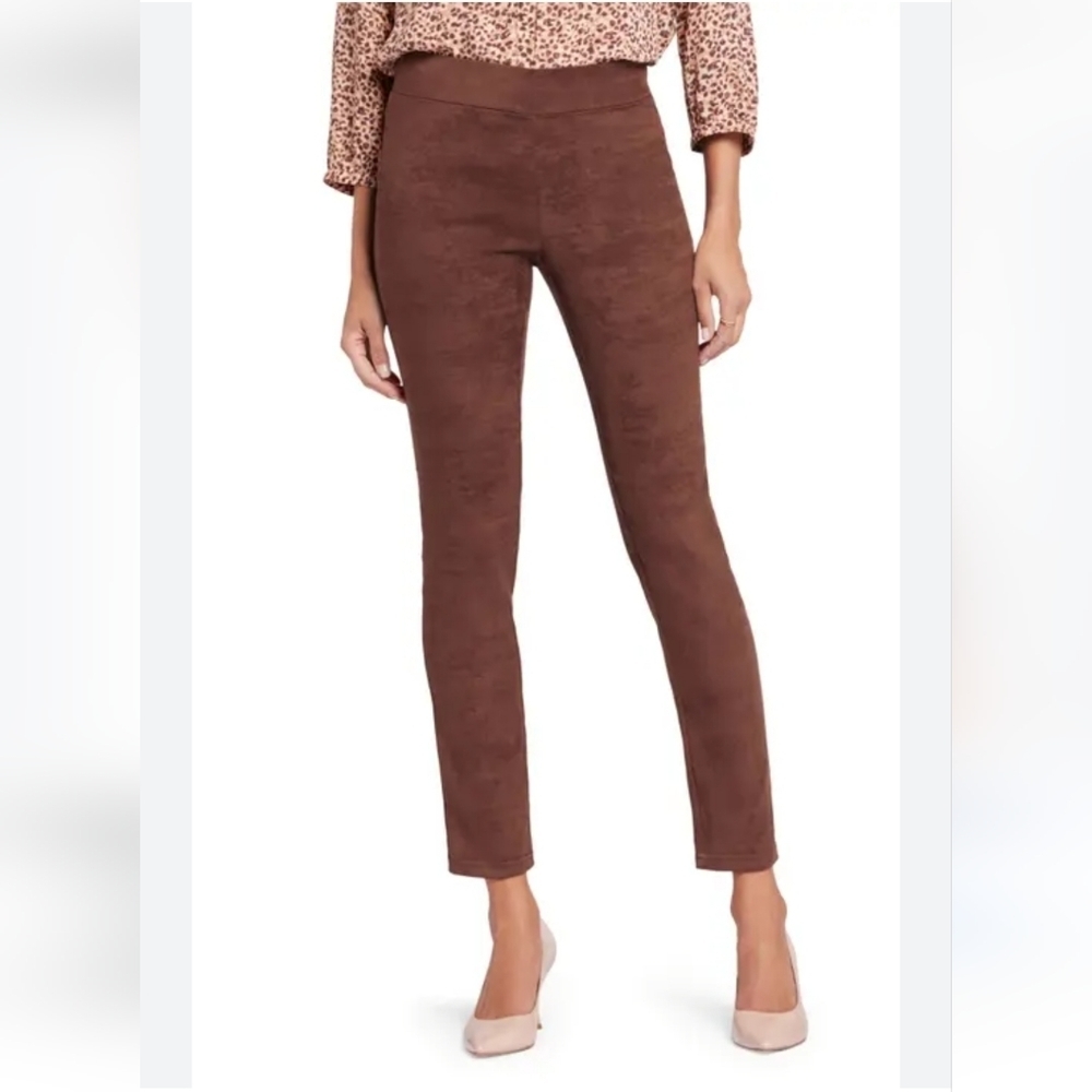 NYDJ Brown Skinny Ponte-Look Pants